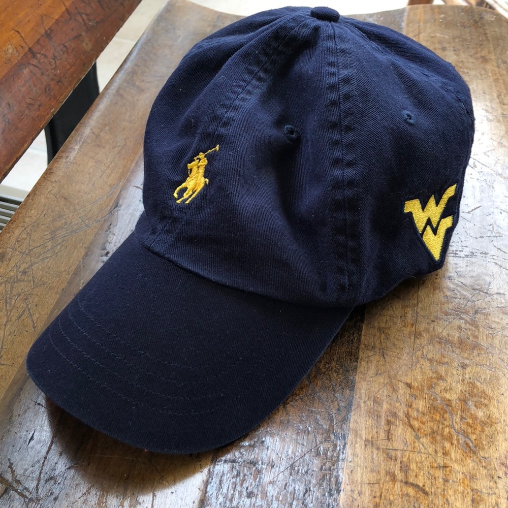 RALPH LAUREN WVU DAD HAT!!💙💛